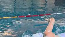 前伸前伸前伸 要去找背阔肌发力的感觉 #游泳 #自由泳