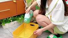 夏天拖地 洗抹布用这个#花露水清洁液淡淡的花露水味再也不怕家里蚊子小虫子了#地板清洁液