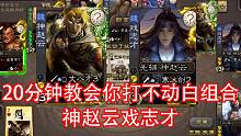 神赵云戏志才不动白组合怎么打？20分钟详细教学