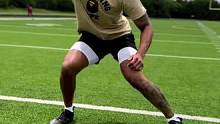 #橄榄球 #日常训练 #因为热爱所以坚持 #运动表现 #美式橄榄球 防守脚步训练