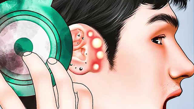 女子草地睡一宿，醒来耳朵被虫子当茅厕，清理过程太解压！