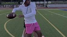 四分卫传球技巧#美式橄榄球 #nfl #四分卫 #日常训练 #football