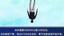 不带降落伞从万米高空坠落，会发生什么 