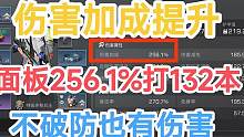明日之后伤害加成提升，面板256.1%打最难132级本不破防有伤害