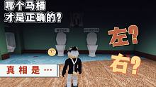 选择正确的马桶才能通关？这辈子我跟马桶结仇了！ROBLOX选择马桶