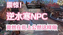 震惊！逆水寒手游NPC竟公然在街上这样做！