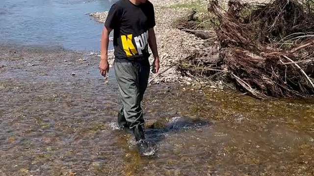 小河里起鱼笼，抓到的全是泥鳅鱼。