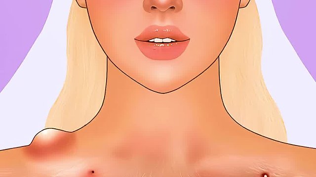 新娘十年不洗澡，胸前竟长大片蘑菇，清理过程超解压