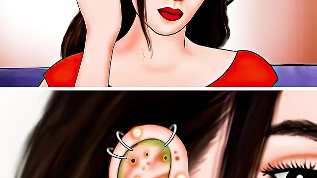 女孩十年不洗耳朵，导致污垢化脓感染，清理过程超解压