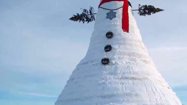 世界最大的雪人