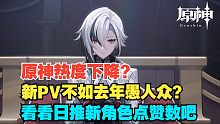枫丹新PV热度不如去年愚人众？让我们看看日推新角色点赞数怎么说