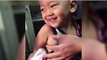 盘点萌娃打针的爆笑瞬间，萌娃打针瞬间哭成泪人，我太难了 #萌娃打针搞笑视频 #搞笑视频 