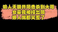 狼队齐心！其利断金！女巫被投出去的那一刻我嘴都笑歪了，哈哈哈！#狼人杀直播 #狼人杀