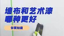 墙布和艺术漆，你认为哪一种更好？#装修干货  #家装装修  #艺术漆装修  #墙布装修