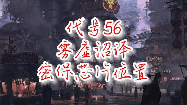 代号56密保芯片位置