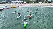 深圳大梅沙桨板绕岛挑战赛#桨板比赛 #水上运动 #桨板团建 #大梅沙 #深圳桨板
