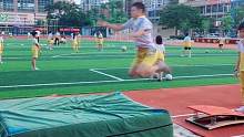 跳远落地环节的辅助练习！#跳远 #田径 #落地辅助练习 #落地