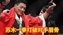 苏木一拳打破韩国选手眉骨，韩国选手直接弃赛投降！#ko #搏击 #综合格斗 #擂台赛 