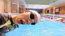 #自由泳 学会鼻子吐气这样不容易呛鼻子呦#游泳 #学游泳 #游泳教练小十八