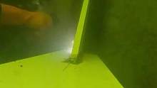 身为工程潜水员的你在水下焊接这样一块钢板你需要几分钟。#工程潜水 #水下焊接 #工程潜水培训