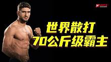 他是世界散打70公斤级霸主！1分钟2次推擂，实力差距对手溃败！ #搏击 #散打 #散打王