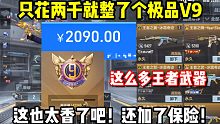 这么多王者武器的V9，最后不到两千就拿下了！