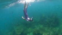这个假期当然要带小朋友来潜水啦 #人类幼崽 #浮潜 #自由潜水 #三亚潜水