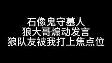 板子：石像鬼守墓人。狼大哥逮住狼队友就是一顿输出？ #狼人杀 #神秘狗