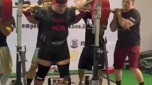 粉丝投稿，射阳王比赛深蹲300kg！#力量举 #要做一个猛男 #深蹲