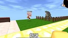 迷你世界：晚上有哥斯拉！我做激光全包围陷阱，能抵挡住吗？ #迷你世界 #迷你世界生存 #迷你世界故事