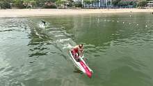 深圳大梅沙沙滩 ️坚持每天桨板训练，地址：大梅沙洲际酒店私人沙滩️#桨板sup #大梅沙洲际度假酒店