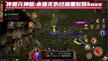 传世元神版：本体无伤过暗黑蛇妖boss