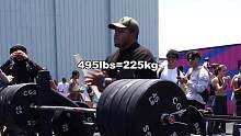 亚裔小伙的力量震惊所有老外！#力量举比赛 #健美 #Rockywu健美圈 #卧推 #杠铃划船 