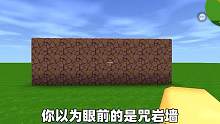 迷你世界：你以为的真的是你以为吗咒岩可穿过，眼见不一定为实！ #迷你世界 #迷你世界生存 #迷你世界