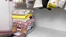 这样收纳衣服裤子我妈都夸我！不我的时候还可以折叠起来！#如何整理衣橱更整齐 #实用省空间 #收纳整理