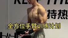 全方位手臂训练计划，遇见休息60秒#手臂训练 #自律 #健身 #好身材练起来