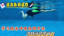 你们想学的协调呼吸技巧来啦，掌握换气方法，游蛙泳非常省力#游泳技巧 #游泳培训 