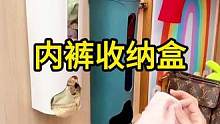 【个位数2个】内裤收纳盒免打孔壁挂抽取式内衣盒懒人袜子收纳神器#内衣裤收纳盒 #收纳盒 #免打孔