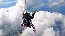 广州跳伞肉体差点追不上灵魂了#跳伞