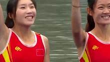 邹佳琪/邱秀萍杭州亚运会首金！两位阳光女孩笑起来真好看！#杭州亚运会