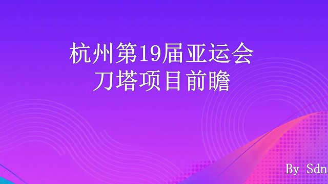 杭州第十九届亚运会刀塔项目前瞻特别节目