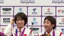 #杭州亚运会 #全红婵 #陈芋汐 “挺好的” 全红婵万能式回答笑翻全场