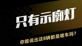 只有示廓燈，你能說出這8輛都是啥車嗎？#猜車 #導(dǎo)航輔助駕駛哪家強