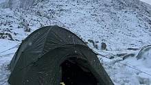 出门露营结果雪大到……#野营 #户外 #露营报告 #雪地露营报告