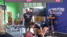 接近3.5倍体重！小姐姐比赛硬拉217.5kg，体重63kg！#健身氮泵 #力量举 #硬拉 #撸铁女