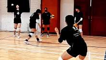 一传是这样练的#排球 #一传