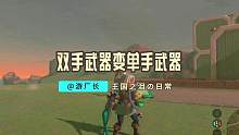 【塞尔达传说：王国之泪】双手武器秒变单手武器？盾和双手武器一起使用的bug它来了！#塞尔达传说 #塞