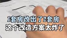 1套房改出2套房用，这设计方案简直太炸了#旧房改造 #大平层 #装修 #全案设计 #全屋定制