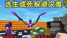 迷你世界：选择生死躲避灾难！选生能移动，选死短暂无敌但不能动