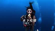 水下也可以吃东西吗？水下吃播上线，上链接#水下摄影 #海岛度假 #马尔代夫 #潮流运动的n种打开方式